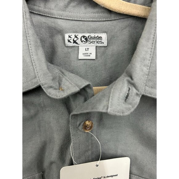 Guide Series Mens LT Chamois Shirt Castlerock Gray Long Sleeve Button-Up Durable - Picture 3 of 14